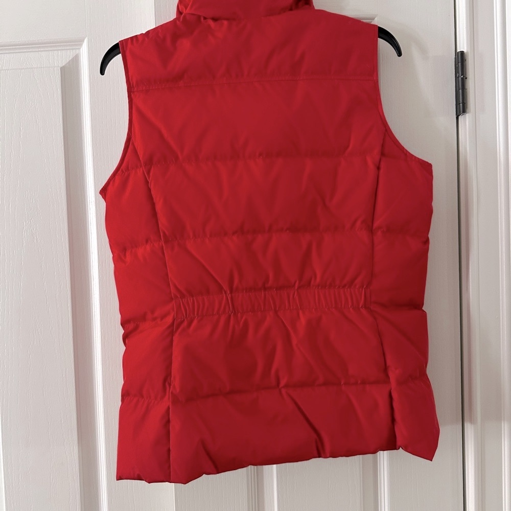 Lands' End Red Down Puffer Vest - Picture 2 of 5